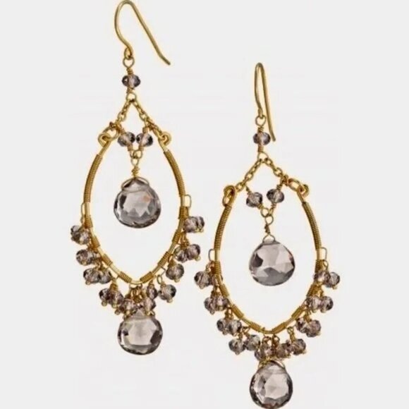Stella & Dot Juliette Gem Drop Earrings - Picture 6 of 6